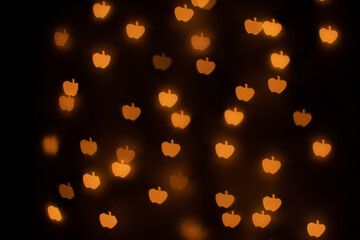 Yellow Apple Shaped Bokeh