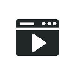 Sticker - Video player icon