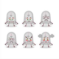 Canvas Print - Time kitchen cartoon character with various angry expressions