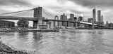 Fototapeta Nowy Jork - Majestic view of Brooklyn Bridge in New York City