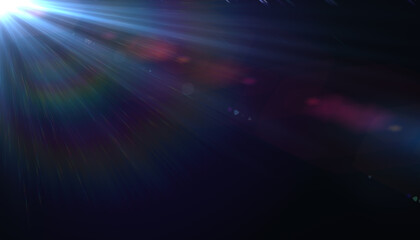 Wall Mural - abstract flare lighting for background.sun burst with spectrum light background. beautiful rays of l