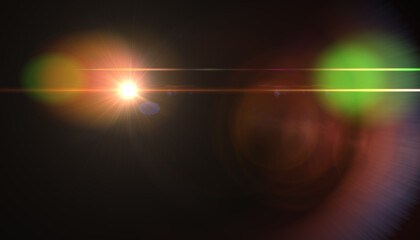 Wall Mural - abstract glowing light sun burst with digital lens flare background. effect decoration with ray spar