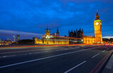 Fototapeta Londyn - Big Ben at dusk in London 
