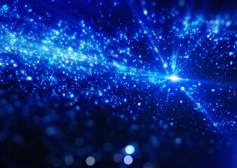 Wall Mural - starry sky in space. 3d illustration.