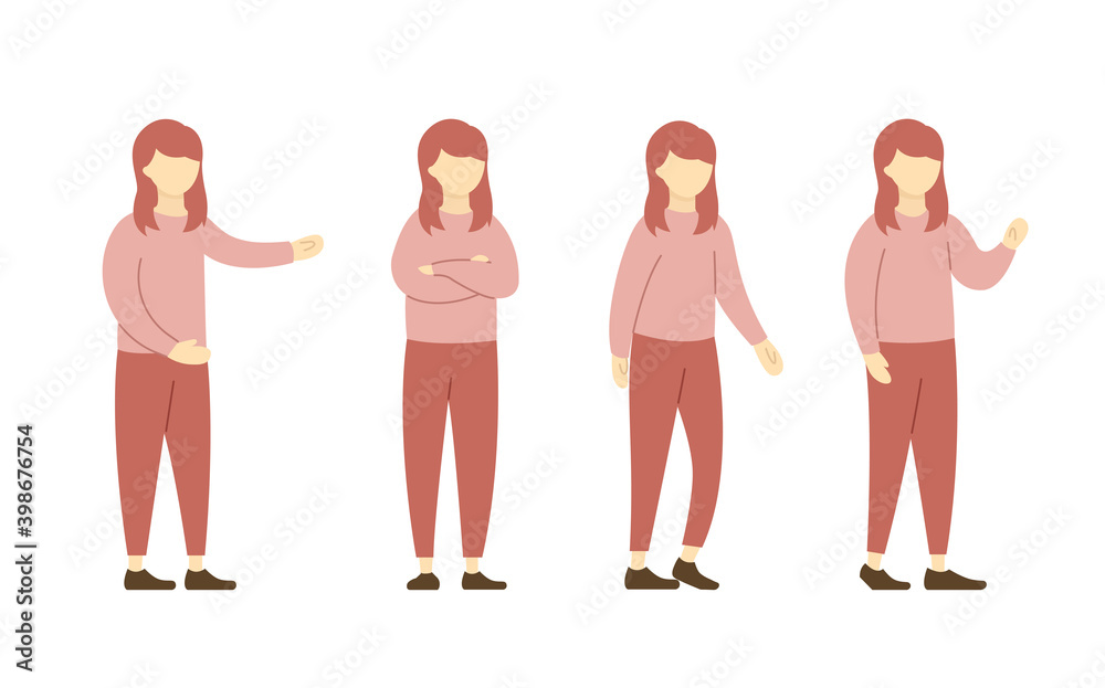 若い女性の色々なポーズのイラストセット シンプル おしゃれ 代 30代 全身 Wall Mural Yugoro 若い女性の色々なポーズのイラストセット シンプル おしゃれ 代 30代 全身 Wall Mural Yugoro