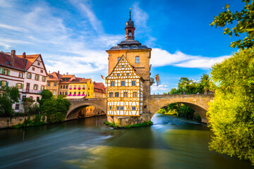 Wall Mural - Old town of traditional architecture of Bamberg, Bavaria, Germany