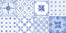 Italian Ceramic Tile Pattern. Ethnic Folk Ornament. Mexican Talavera, Portuguese Azulejo Or Spanish Majolica.