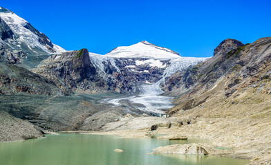 Canvas Print - landscape at the Grossglockner mountain in austria