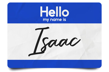 Wall Mural - Hello my name is Isaac