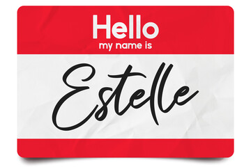Wall Mural - Hello my name is Estelle