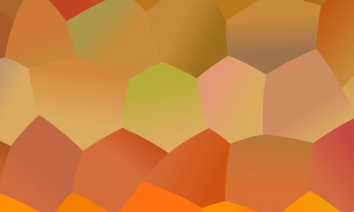 Sticker - Brown, yellow and red polygonal abstract background. Great illustration for your needs.