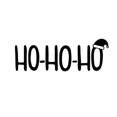 calligraphy vector illustration. lettering - ho ho ho