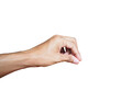 © Fai - Young man hand showing gesture isolated on white background. clipping path for design