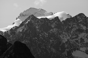 Sticker - La Barre des Ecrins (alt 4102 m) et le Dôme de Neige des Ecrins (alt 4015 m)