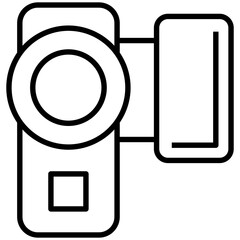 Canvas Print - Handycam icon in line design. 