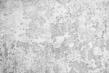 Wall Mural - White wall background. Old painted wall texture. Peeling paint. Abstract white grunge background.