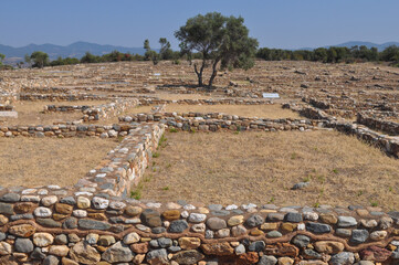 Olynthus ruins in Chalkidiki