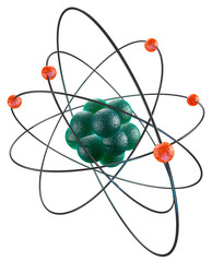 Wall Mural - atomic particle 3d illustration