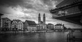 Fototapeta  - Skyline of the city of Zurich in Switzerland - travel photography