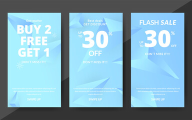 Wall Mural - Flash sale discount banner template promotion, end of season special offer banner, template design for media promotions and social media promo, vector illustration.