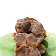 Poster - Chinese Waxed Salted Chicken gizzard  on white background