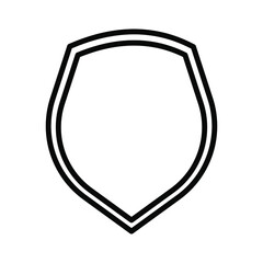 shield icon template isolated. logo desig on white background