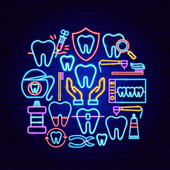 Poster - Dental Neon Concept