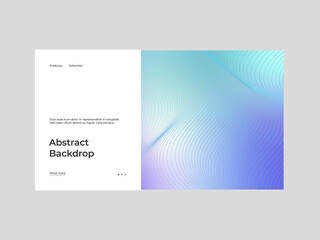Homepage design. Abstract background illustration. Linear, striped gradient backdrop. Colorful creative stylish texture. Eps10 vector.