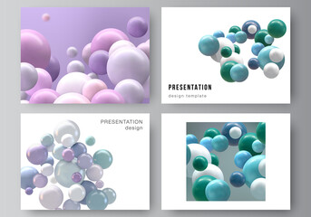 Sticker - vector layout of presentation slides design templates, multipurpose template for presentation brochu