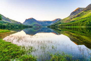 Poster - Buttermere lake in the Lake District.  Cumbria. UK