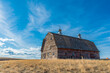 © Nancy Anderson - Vintage red barn on the prairies near Admiral, Saskatchewan