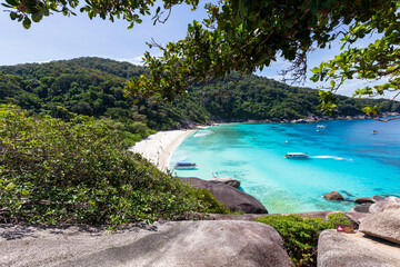 Wall Mural - Beautiful nature of the islands in the Andaman Sea at Similan Islands, Mu Ko Similan National Park, Phang-nga, Thailand