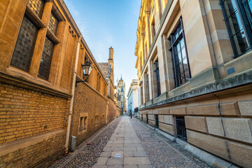 Wall Mural - Senate house passage in Cambridge at sunrise, England 