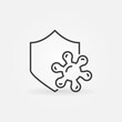 © tentacula - Antiviral Defence vector concept icon or sign in outline style