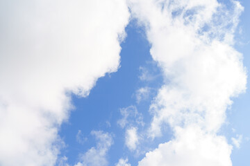 daytime blue sky with white clouds. weather forecast.