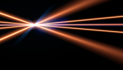 Wall Mural - abstract digital lens flare in black background.abstract shine nature flare light horizontal