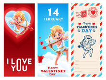Set Of Graphics For Valentine's Day