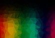 Dark Multicolor, Rainbow vector blurry triangle texture.