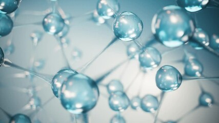 Background with molecule or atom.  Abstract molecular structure. 3d visualization
