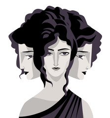 Wall Mural - triple headed greek mythology goddess hecate