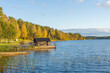 Nossen lake in autumn Sweden