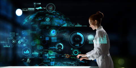Wall Mural - innovative technologies in science and medicine