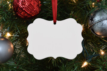 Benelux Ornament Mockup on Lit Up Tree