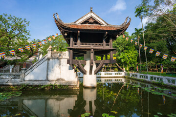 Wall Mural - One Pillar pagoda, often used as a symbol for Hanoi, in Hanoi, Vietnam