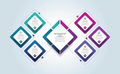 Presentation business abstract background infographic template