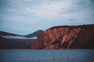 Wall Mural - Newfoundland east coast rocky waves