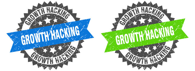 growth hacking band sign. growth hacking grunge stamp set