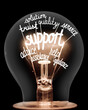 Light Bulb with Support Concept