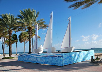 Sticker - Fort Lauderdale Beach am Atlantik, Florida