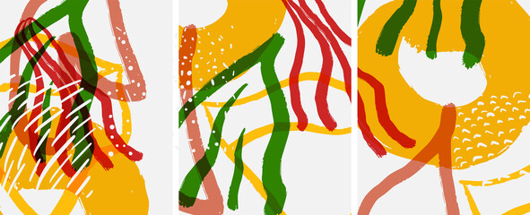 Social media abstract backgrounds. Abstract hand drawn doodles. Vector illustration for covers, banners, flyers